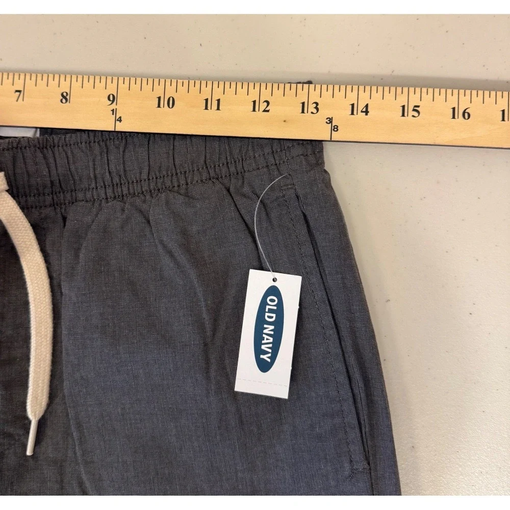 Old Navy Shorts Boys XL 14-16 Gray Casual Elastic‎ Waist Drawstring Cotton NEW